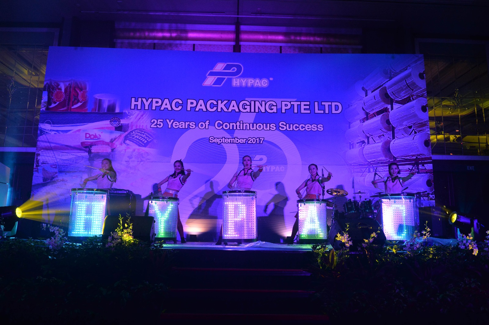 LED Water Drum Quartet